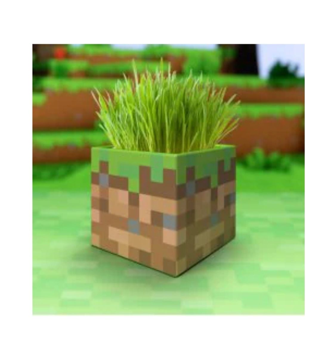 Tutte le decorazioni: Minecraft Gras-Block-Stift & Pflanzentopf – Nuovo e nell'imballaggio originale da Basel venduto da Kristal4