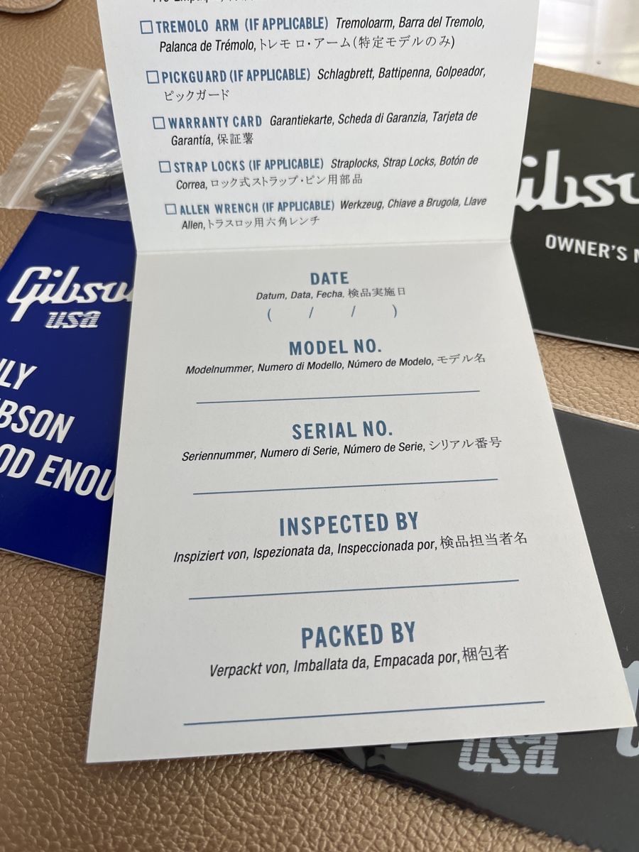 Gibson Strumenti musicali: Gibson set de documents neutres + outil truss rod – Nuovo e nell'imballaggio originale da Sugiez venduto da Vuitton_for_life 1