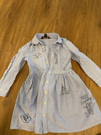 Polo Ralph Lauren Kleid hellblau Grösse 4T guter Zustand