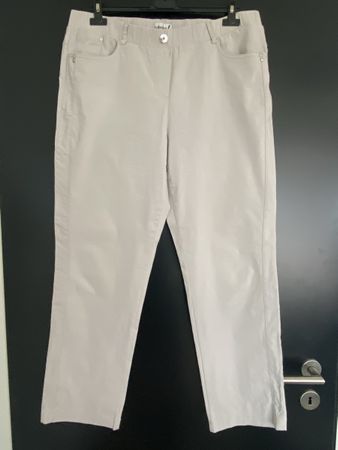 Elastische leichte Hose sand Gr. 46 Collection L Gummizug