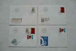1993 4 FDC Sondermarken I Satz & Einzelmarken SBK 839 - 841
