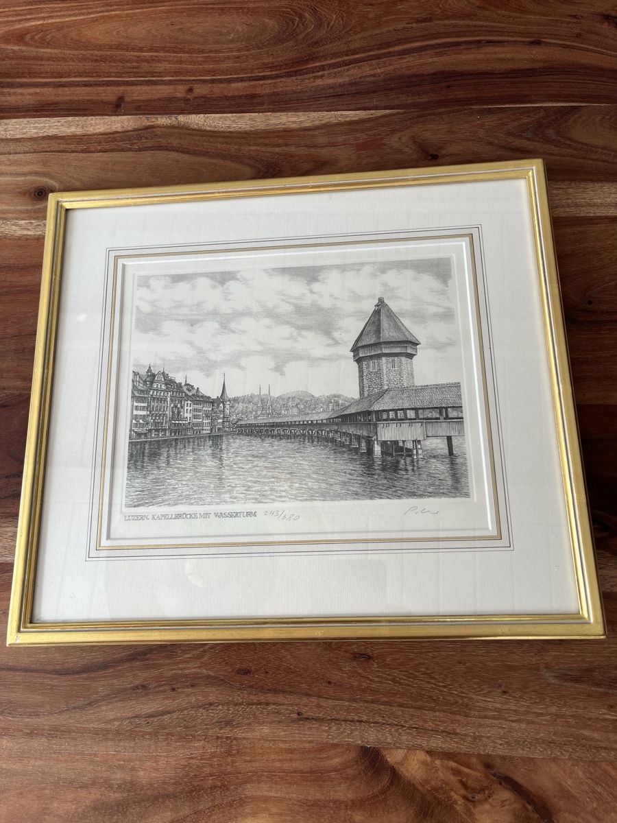 Foto & Immagini: Kunstdruck Kappelbrücke – Usato da Meggen venduto da Monthy62