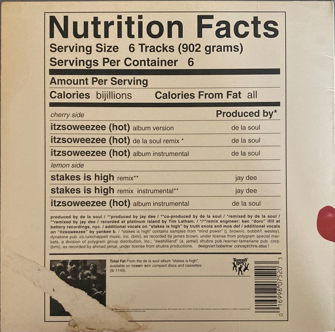 Schallplatten: DE LA SOUL - ITZSOWEEZEE – Gebraucht aus Poliez-Pittet von Newtown-Records 1