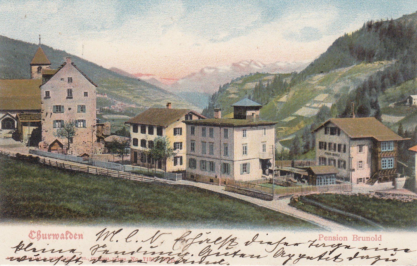 Ansichtskarten: 19*06 farbige Ansichtskarte von Churwalden – Gebraucht aus Rheinfelden von ricci62