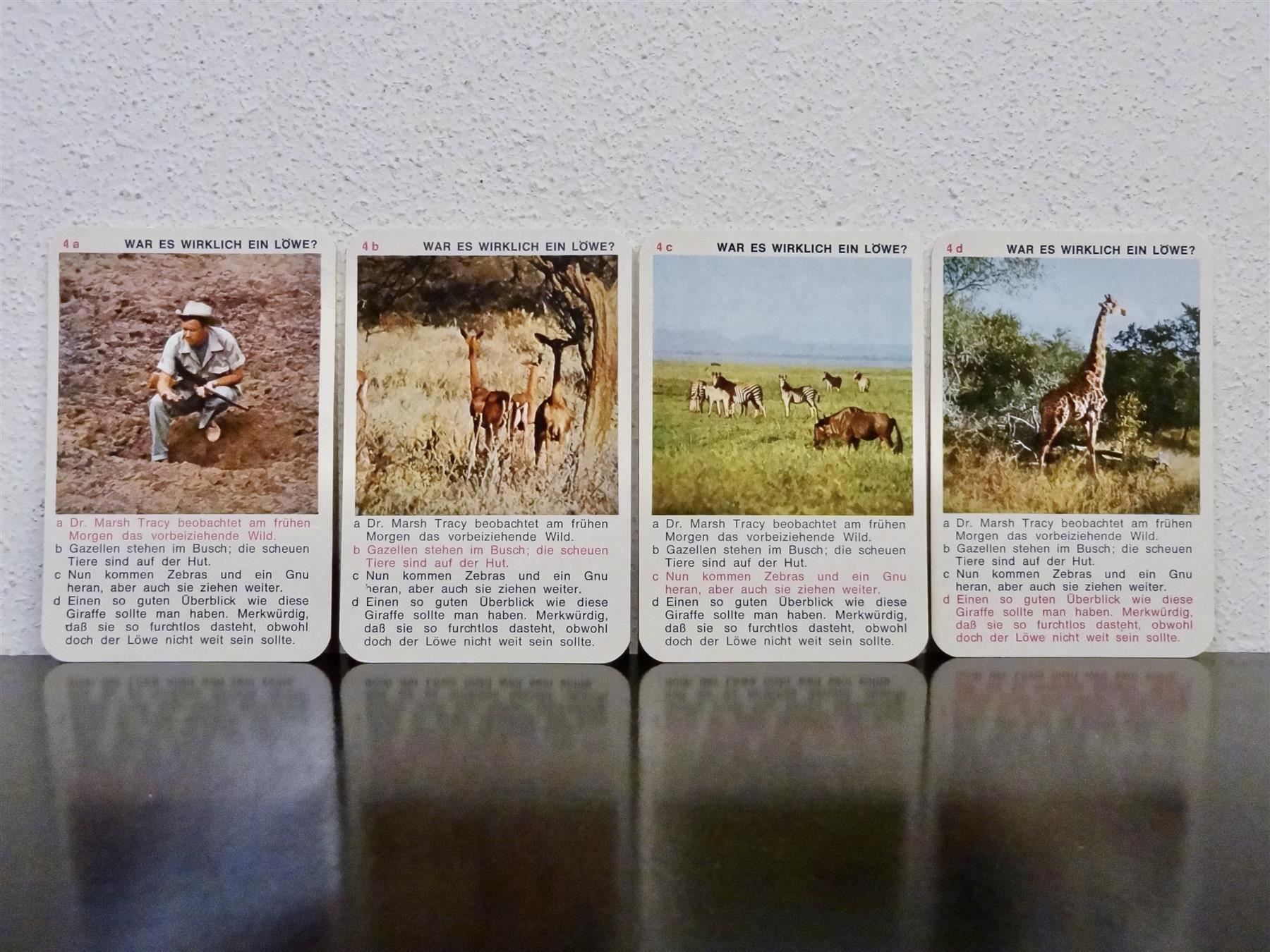Giochi: schönes altes Quartett DAKTARI 2 – Usato da Kerzers venduto da wisaundso 7