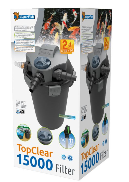 Teichfilter 15000 Liter Mit Fischbesatz