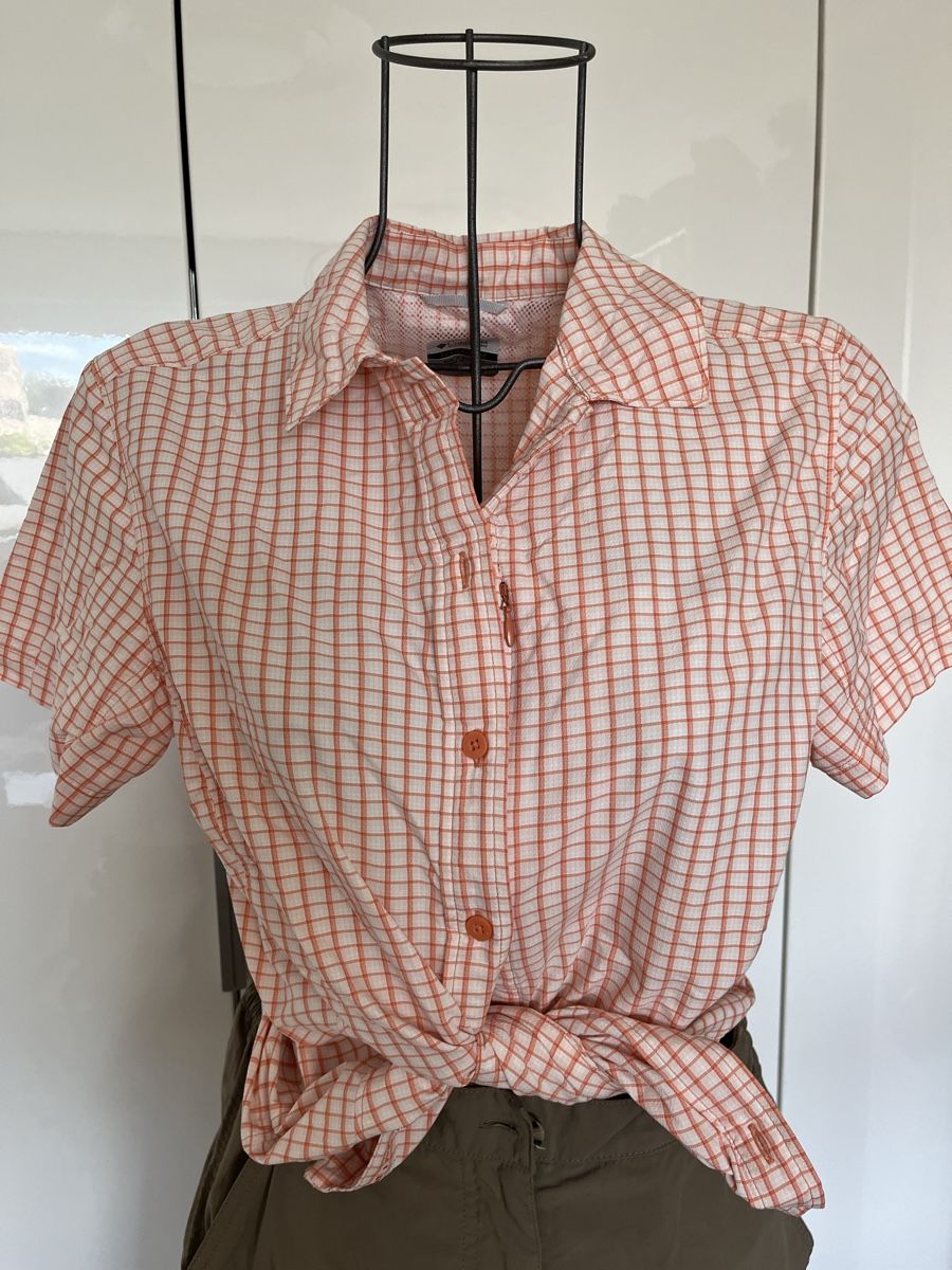 Columbia Camicette: Chemisier orange/blanc Columbia – Nuovo (secondo la descrizione) da St. Prex venduto da Nikolletta