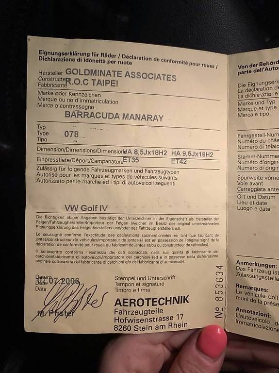 Cerchioni: Barracuda Felgen mit neuen Pneus – Usato da Neuenegg venduto da dur_b79r 2