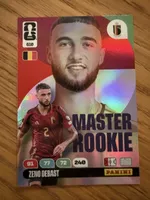Carte de football Zeno Debast Master Rookie Panini nr 610