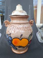 Keramik Rumtopf mit Fruechten, WEST GERMANY, 826-30 36.5 cm