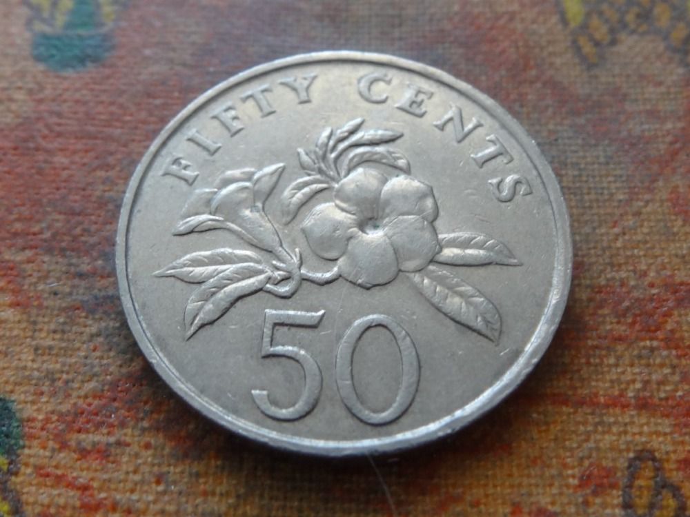 Tutti le monete: SINGAPOUR  50  Cents  1990 – Usato da Romanel-sur-Lausanne venduto da Swift13