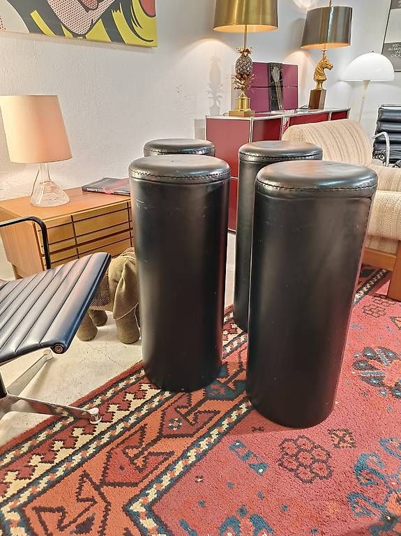 Sgabelli: Vintage Leder Barhocker retro 70s – Usato da Winterthur venduto da style-and-design.zrh 4