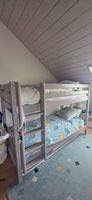 Lits enfantsFlexa superposés gris 90 x 200 cm avec 2 matelas