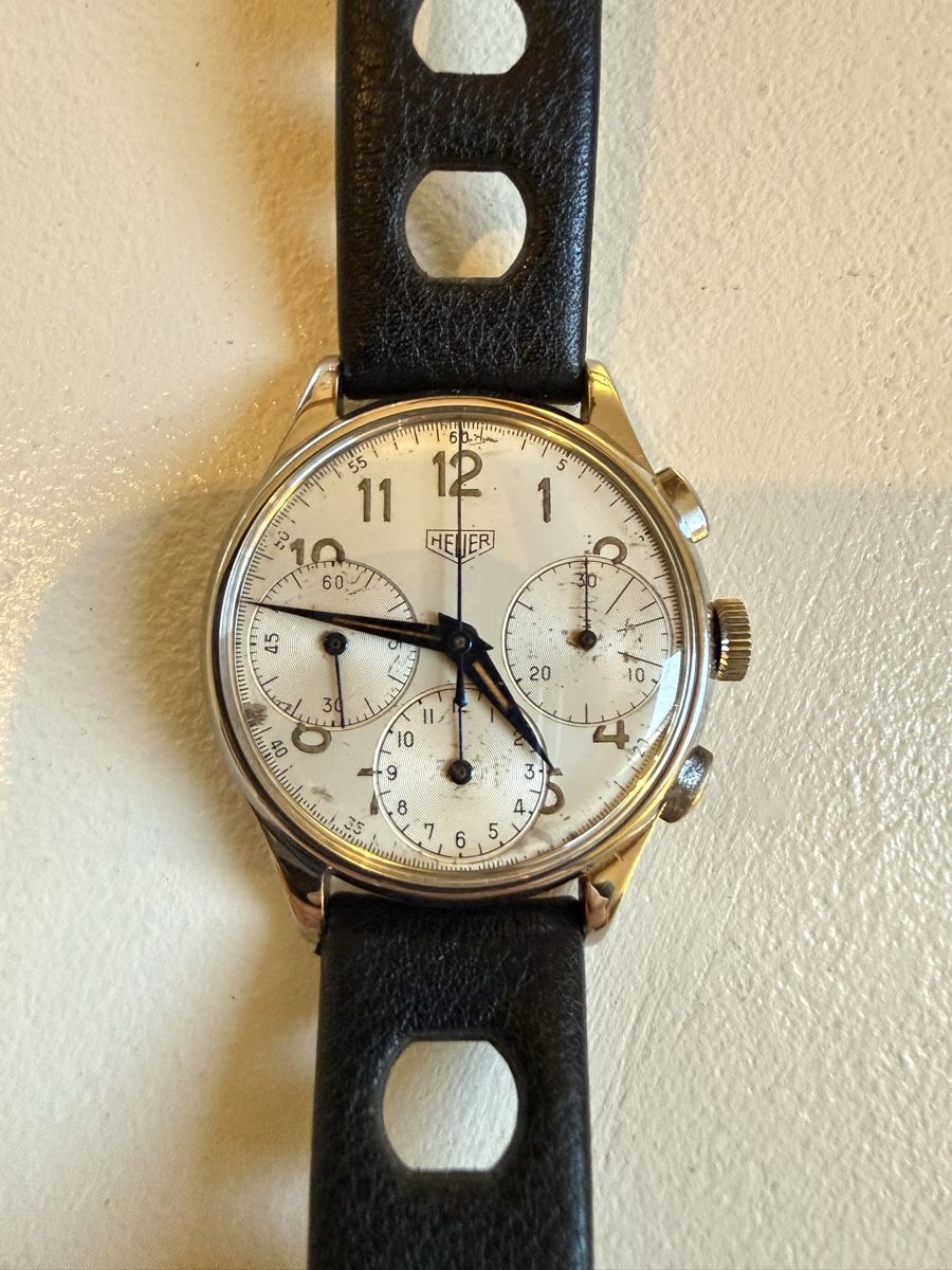 Tag Heuer Orologi: Heuer 345 Pre Carrera Chronograph – Usato da Henggart venduto da schiffi106