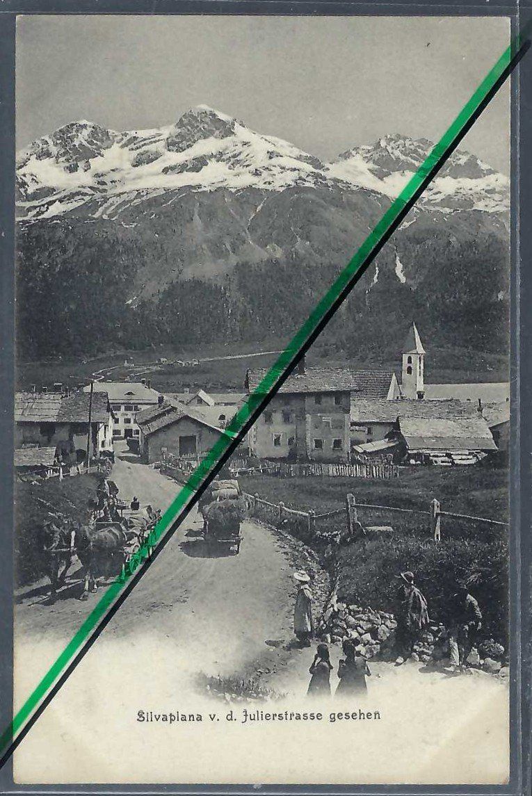 Ansichtskarten: Silvaplana. Julier Passstrasse. – Gebraucht aus Horw von SwissSteamMemories