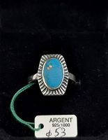 Ring Vintage Style Navajo  "Türkis-Sonneaus" Silber 925
