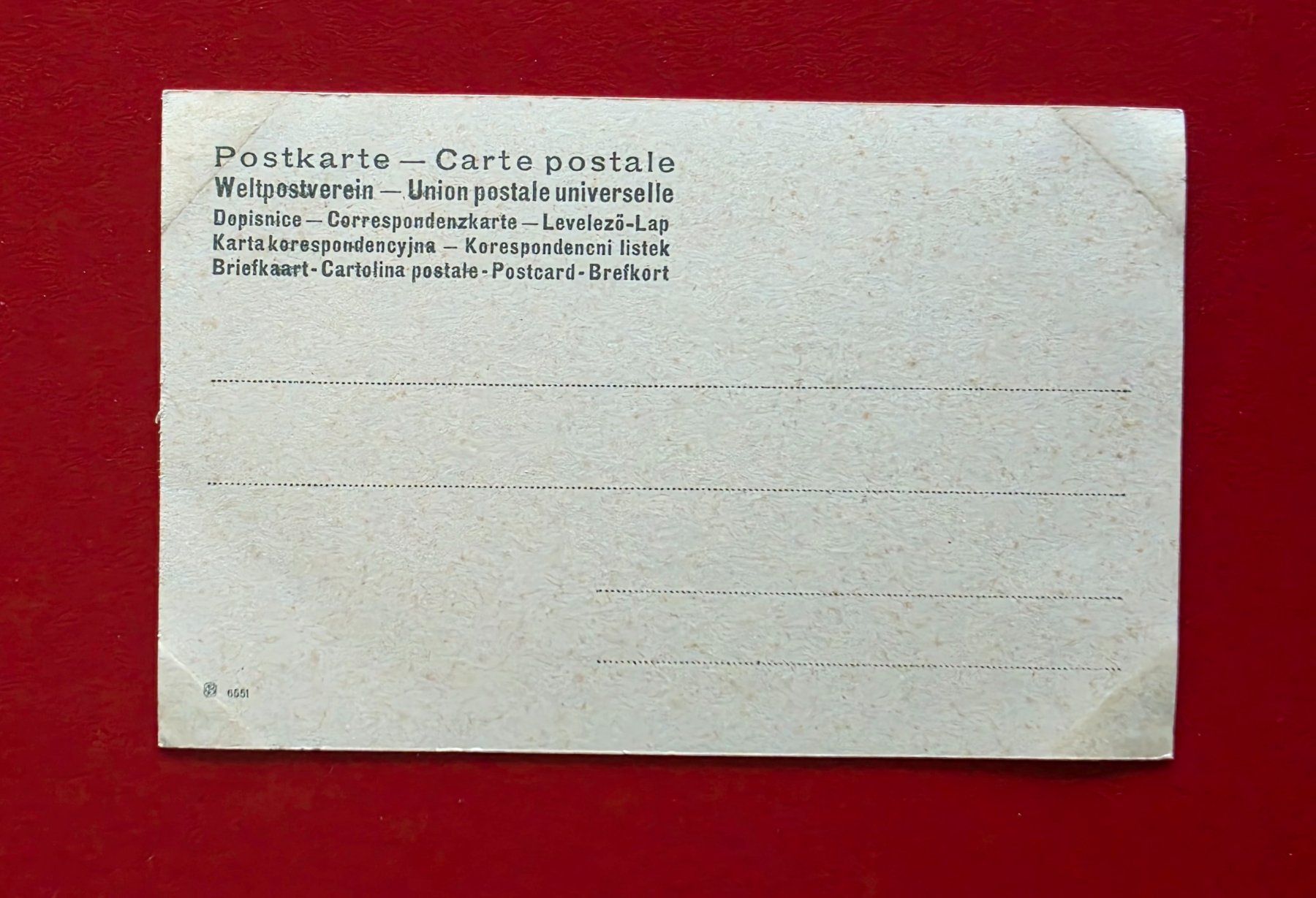 Ansichtskarten: ANSICHTSKARTE ALT POSTKARTE ENGEL UNGELAUFEN – Neu (gemäss Beschreibung) aus Düdingen von Quartierstrasse 1