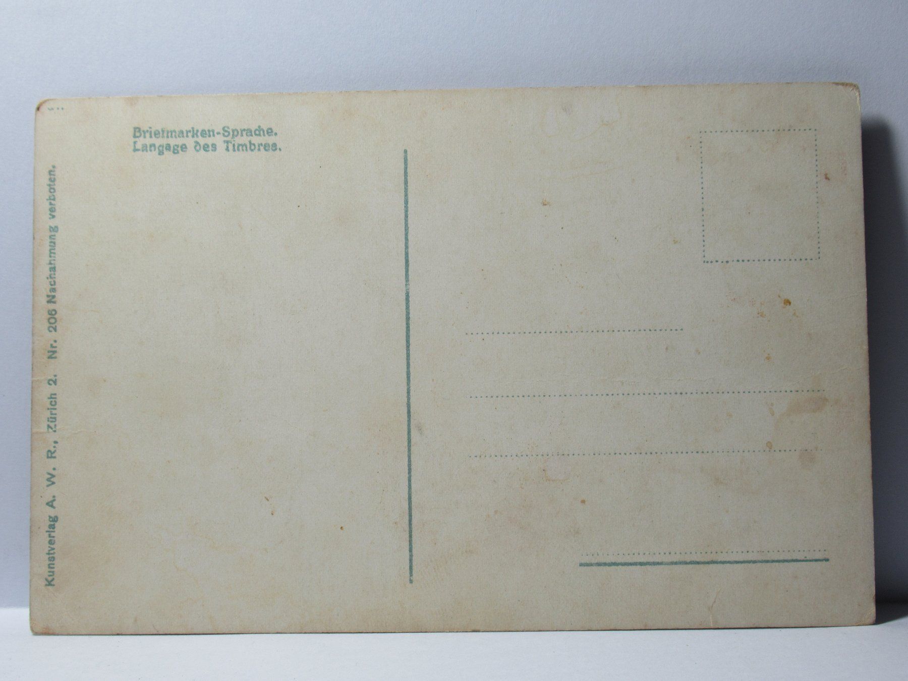 Cartoline postali: Bildpostkarte , Briefmarkensprache – Nuovo (secondo la descrizione) da Grenchen venduto da Bluemchen1900 1