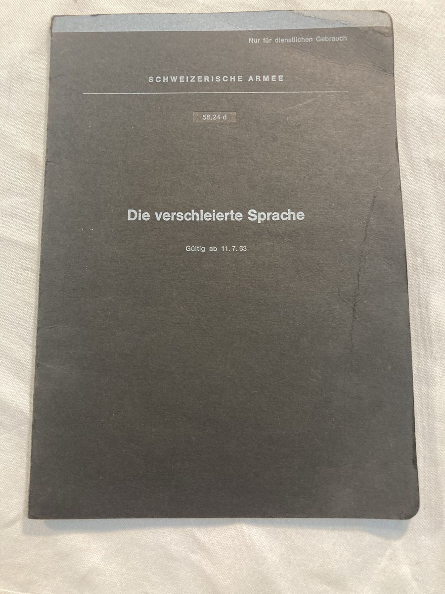 Libri: Schweizer Armee Die verschleierte Sprache 58.24 d 1983 Buch – Usato da Aarwangen venduto da to-hirschi 1