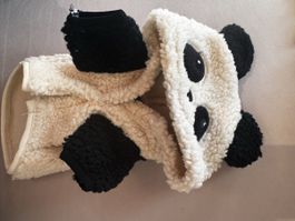 Warmes Hunde Fleece-Gilet im Panda Design, Grösse xs