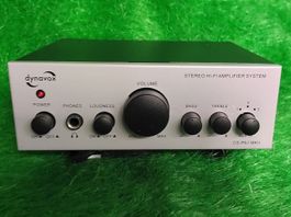 Stereo-Verstärker in mini-Format 2x30Watt, DYNAVOX in Silber