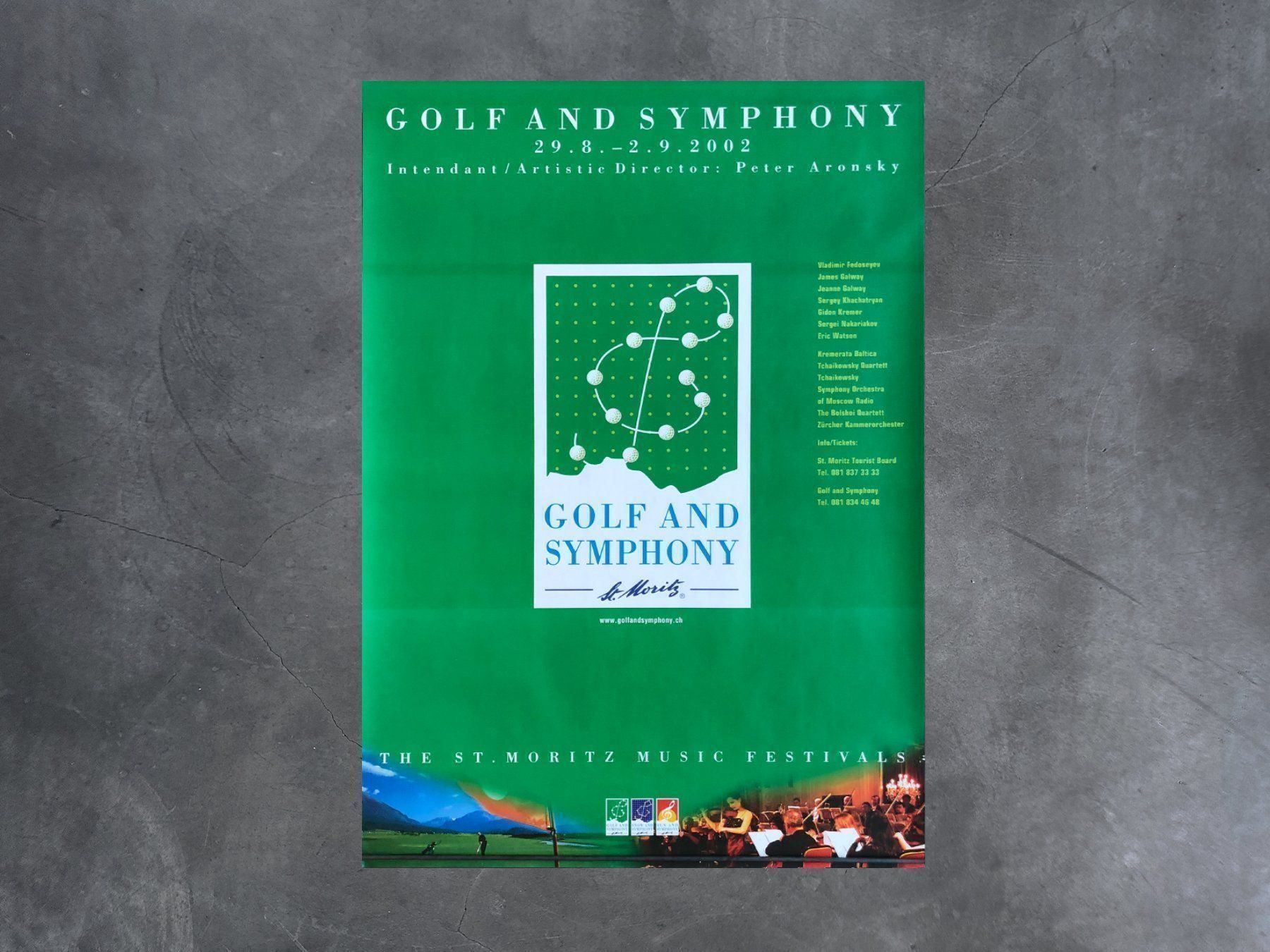 Foto & Immagini: Plakat Golf and Symphony, St. Moritz – Usato da Chur venduto da dr.retro