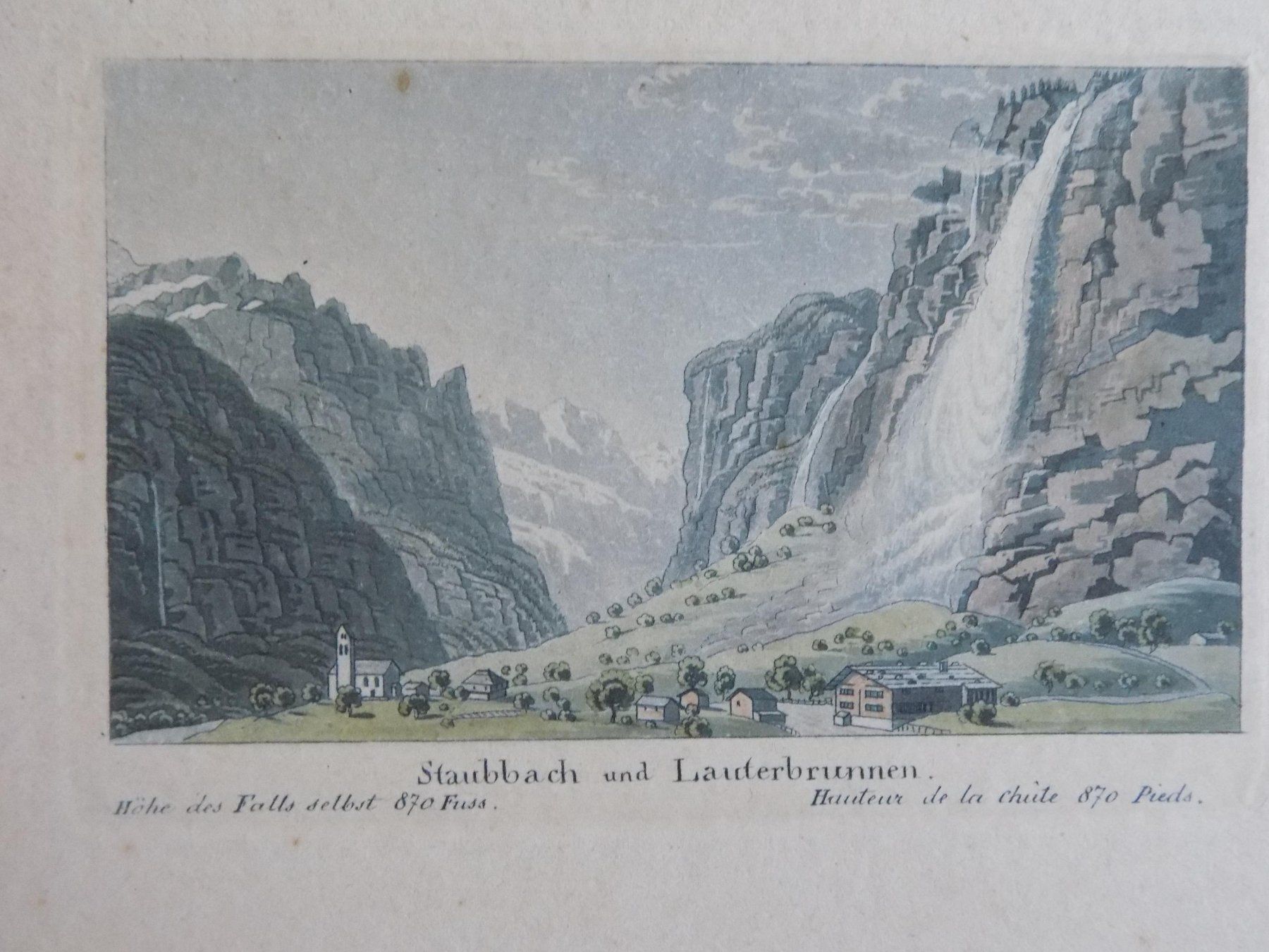 Incisioni: Lauterbrunnen und Staubbach – Usato da Risch venduto da Antikfee 4