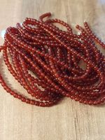 1 Strang Natürliche Rot Karneol Perlen 4 mm