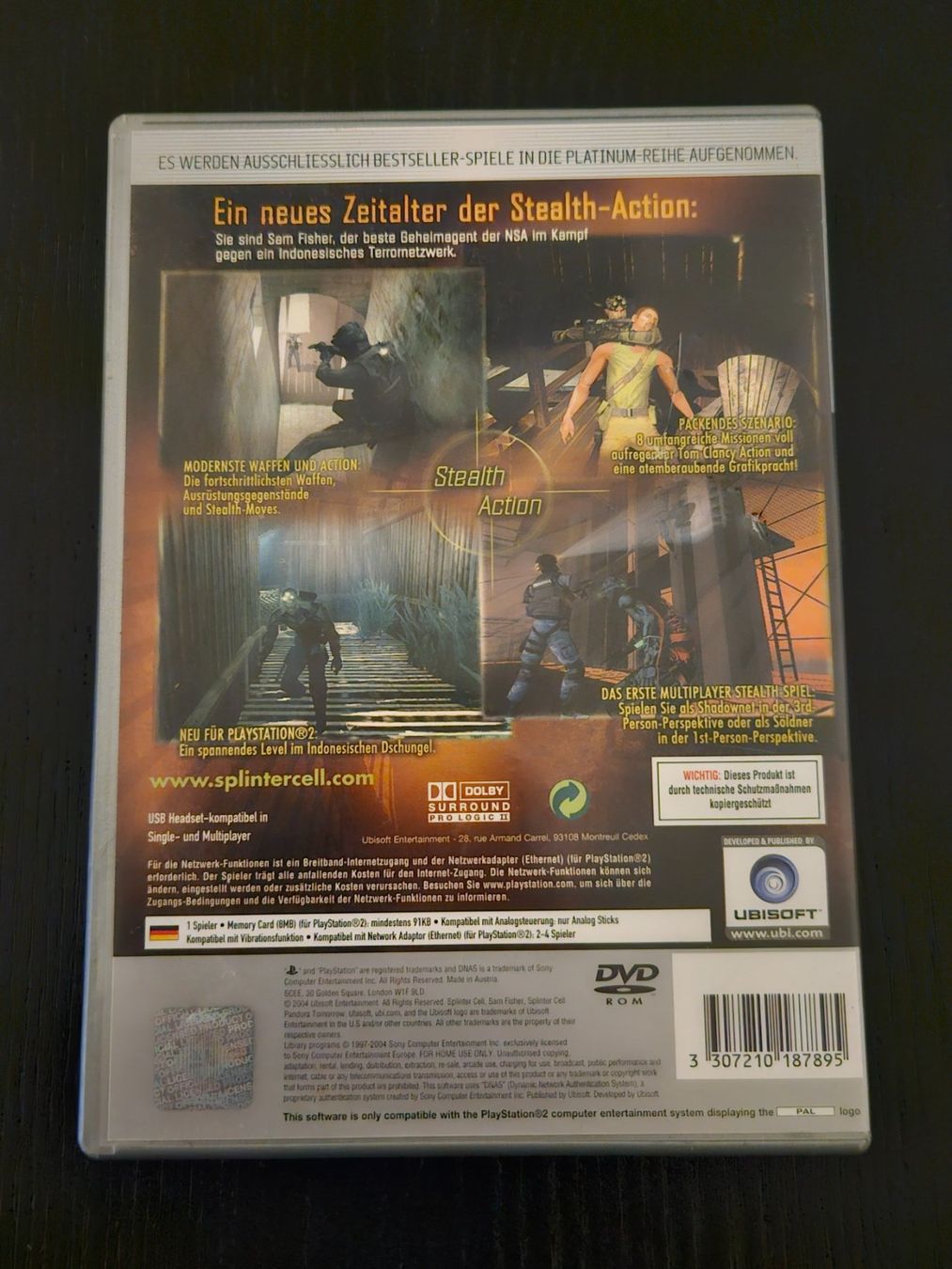 Sony Spiele: Splinter Cell Pandora Tomorrow (PS2) – Gebraucht aus Zürich von sodamnme 2