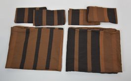 2er Pack/2 Duvetbezüge +4 Kissenbezüge/160x200/braun/neuwert