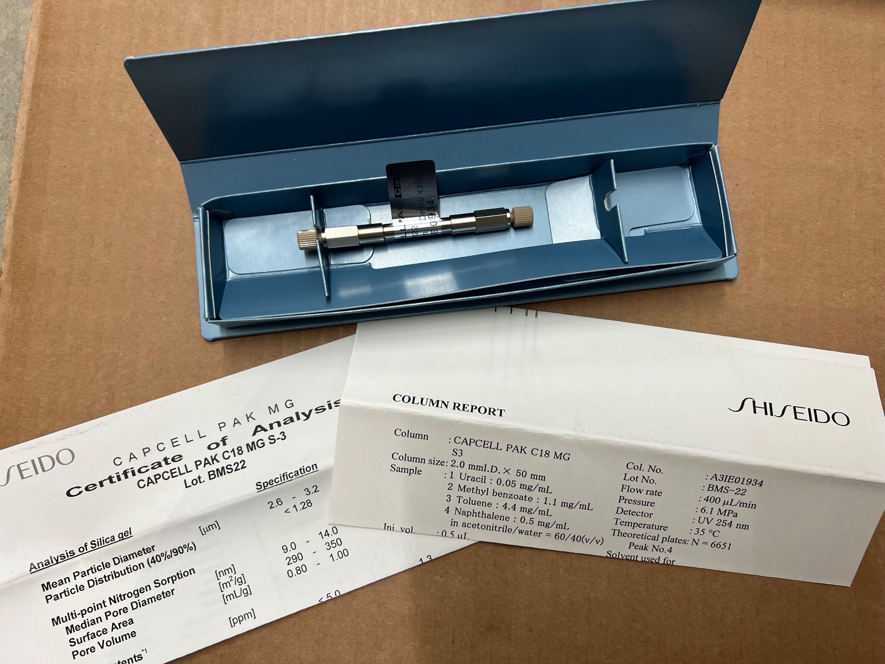 Tutti gli attrezzi: CAPCELL PAK C18 MG 3 um 2mm x 50 mm HPLC Column – Usato da Basel venduto da La.Bonne.affaire 2