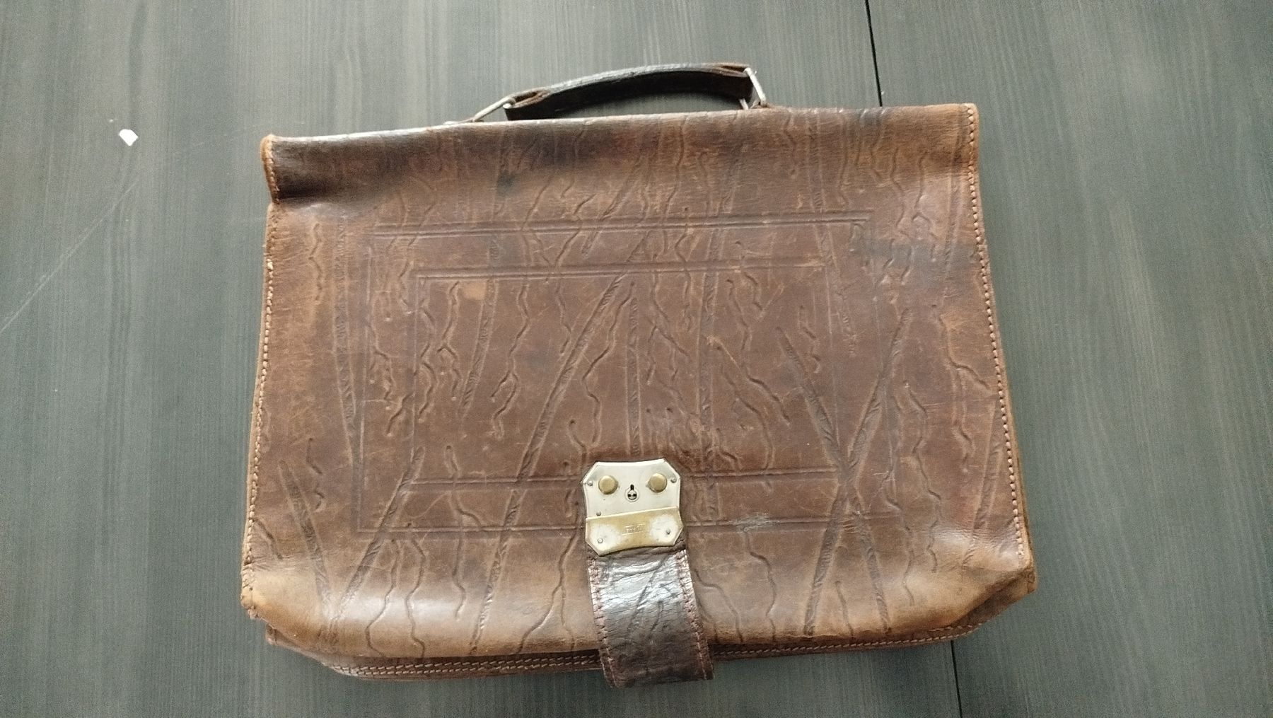 Valigie & Borse: Alte Leder-Aktentasche, Schultasche? ODEHA – Usato da Glashütten venduto da lightmoon