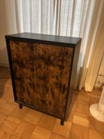 Schrank / Kommode Industrial Look – Braun & Schwarz