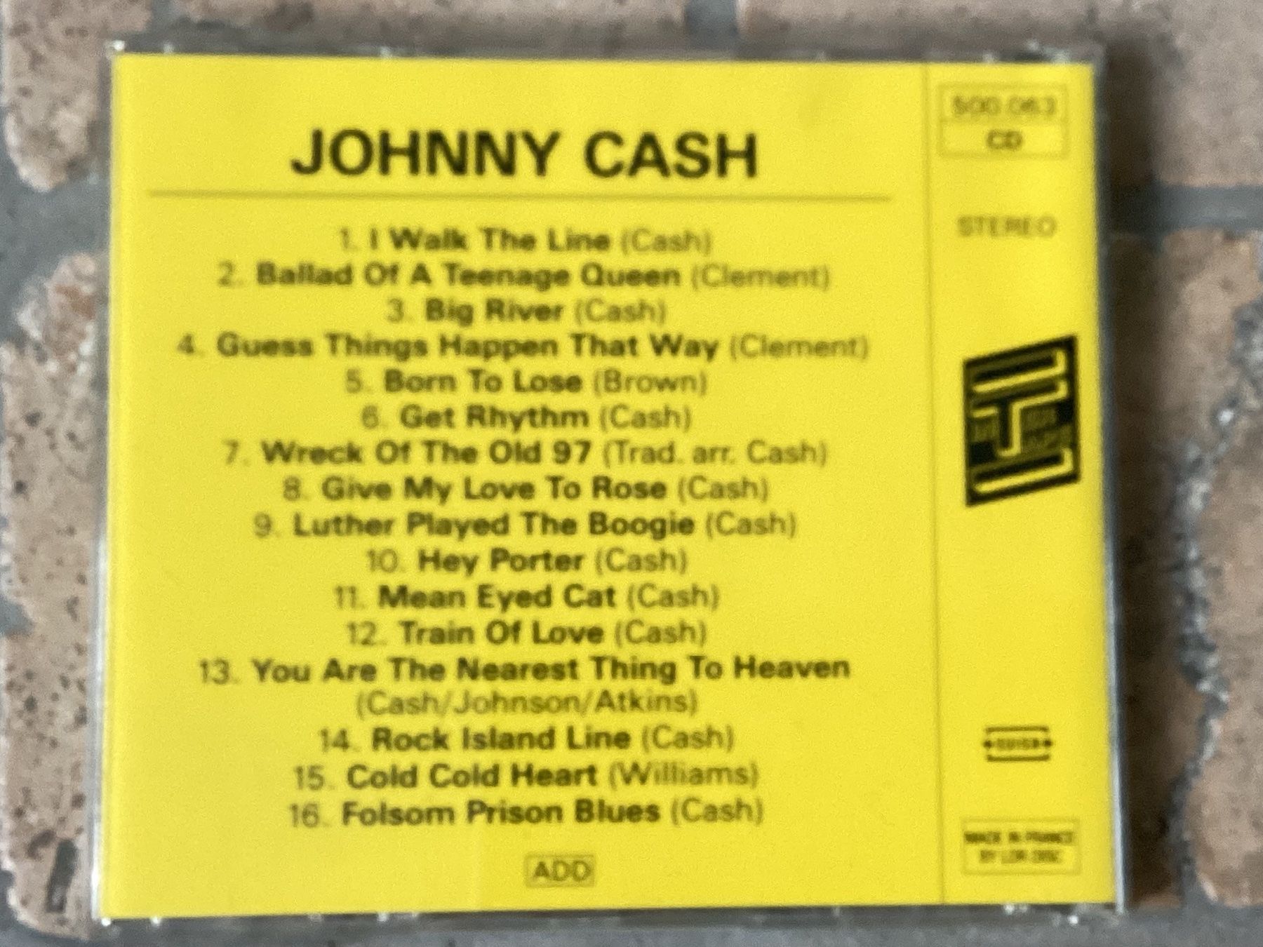 CD: Johnny Cash, Johnny Casp, 1987 – Usato da Mörschwil venduto da Monzar 2
