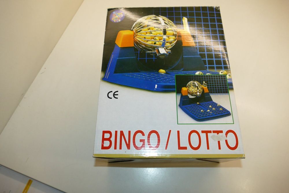 Bingo Kartons 90 Kugeln - 960 Stück Blaue Zahlenkartons