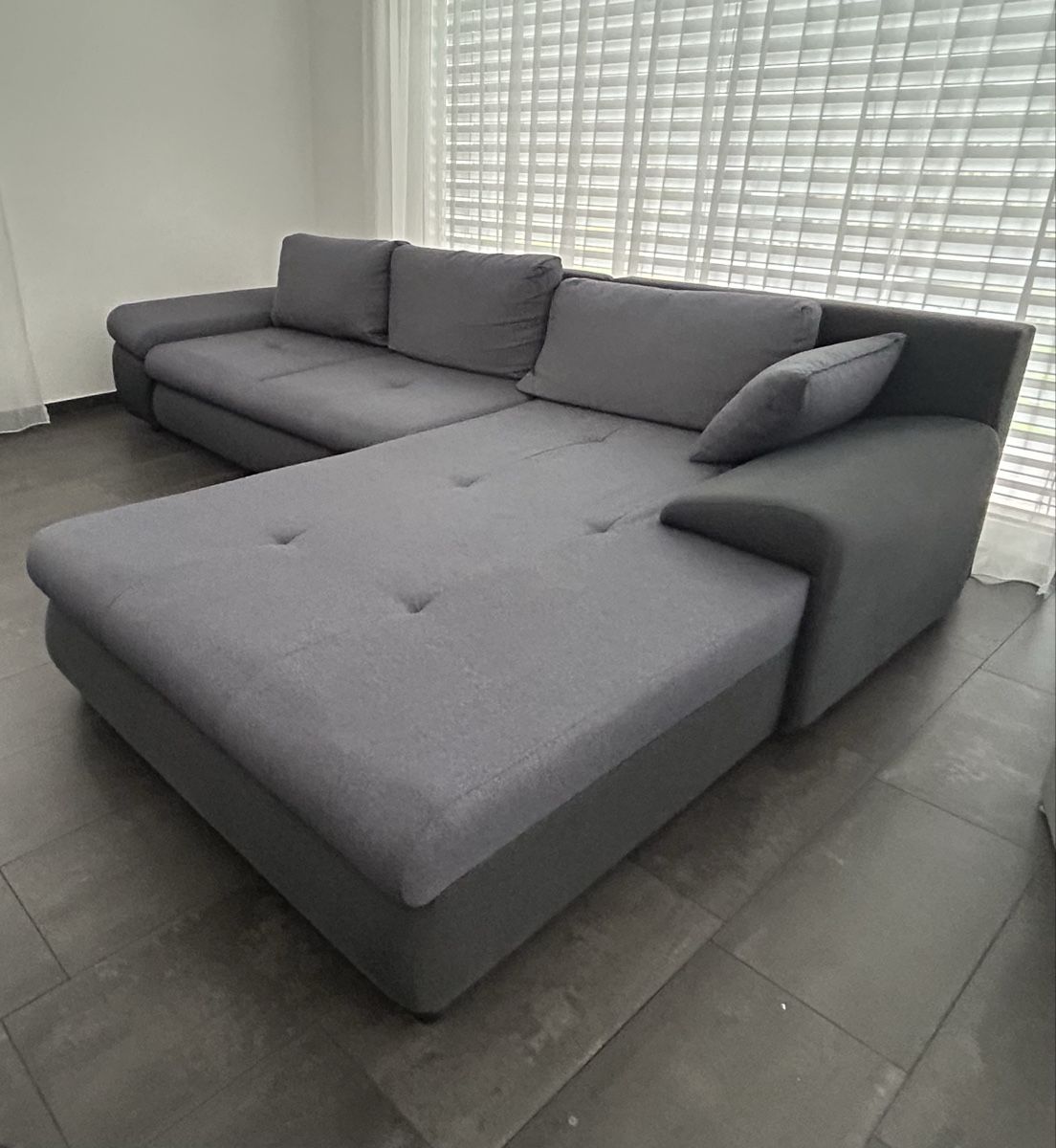 Sofas: Wohnlandschaft Ecksofa, anthrazit – D'occasion à Neukirch (Egnach) par Coco_M94