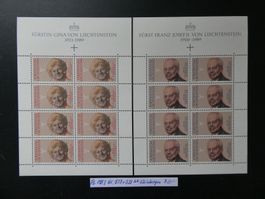 FL 1989 Nr. 938+939 postfrische Kleinbogen