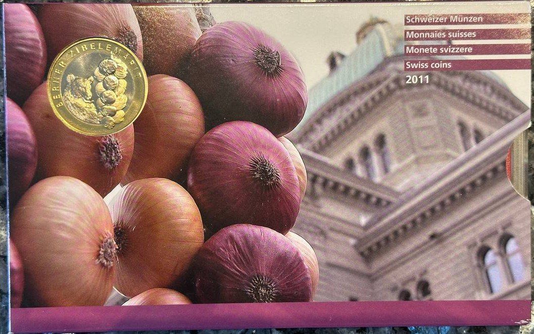 Tutti le monete: Schweizer Münzsatz 2011 Zibelemärit Bern, Stempelglanz – Nuovo e nell'imballaggio originale da Beringen venduto da Mantafisch1