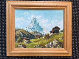 Gemälde / Landschaft mit Matterhorn     (ID M483)