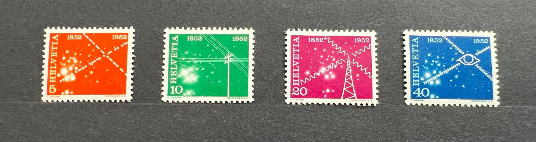 Tutti i francobolli: CH-Marke 1952 postfrisch – Nuovo (secondo la descrizione) da Hünenberg See venduto da wer_5286