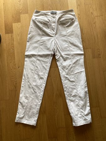 Sommerhose, Slim, Stretch, Beige, Grösse 36