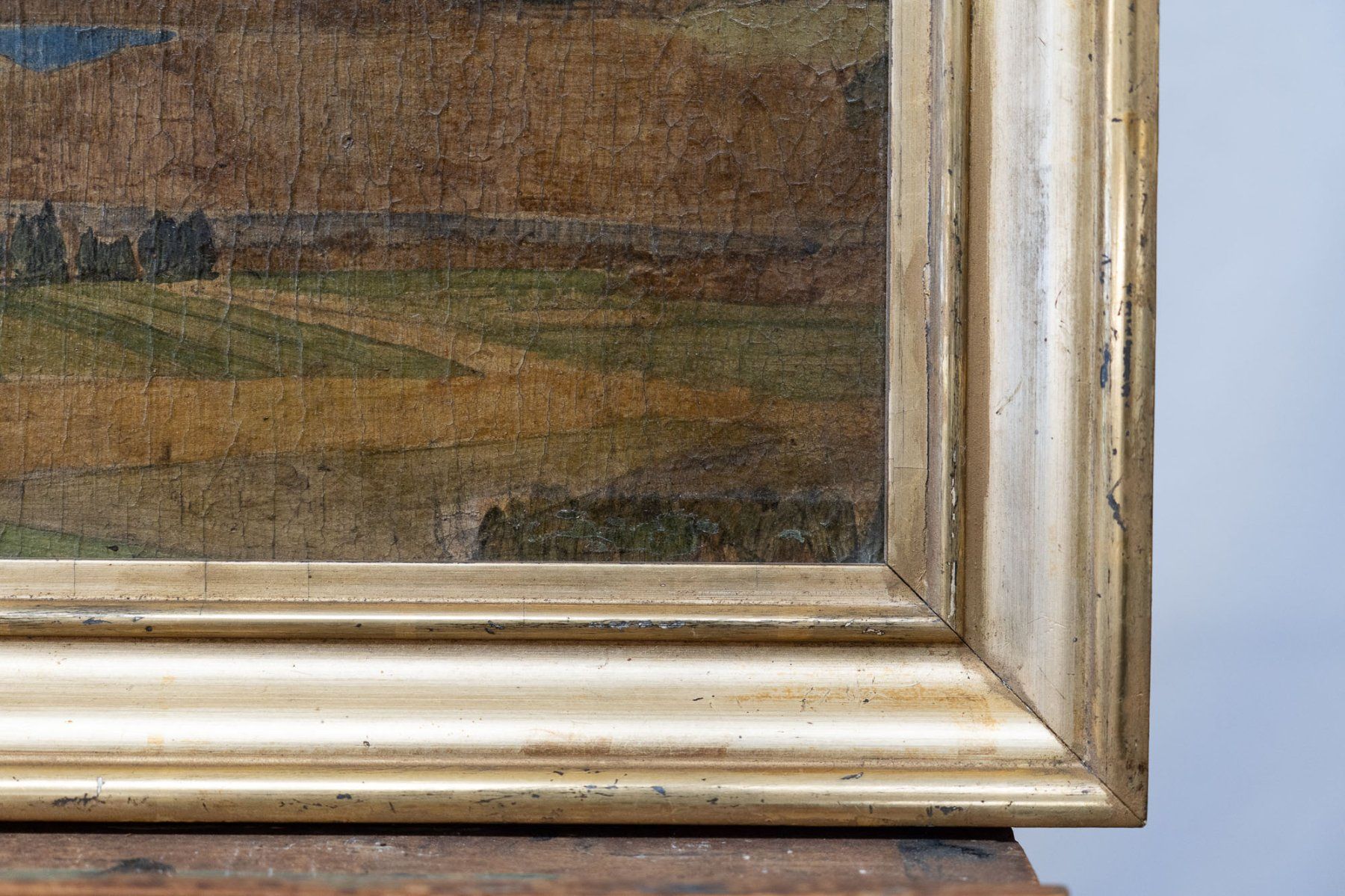 Gemälde: Max Burgmeier "Aarau" - Leinwand, Goldrahmen - Ref. 07/44 – Gebraucht aus Au ZH von BrockiAu 4