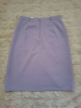 Jupe droite élégante Lilas / Lavande - Taille 42 (Made in Fr