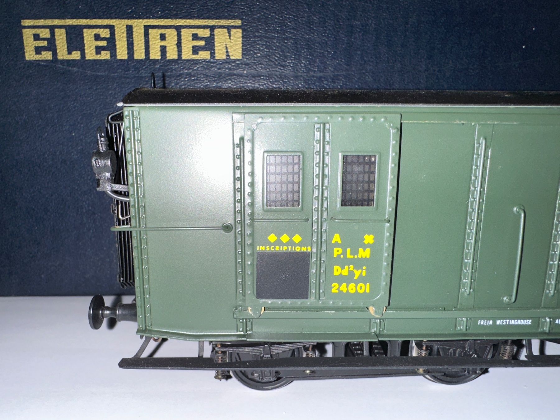 Fulgurex Modellini di ferrovie: Fulgurex Elletren - Fourgon PLM 24601 - Réf. 3533 – Nuovo e nell'imballaggio originale da Schaan venduto da bw608le