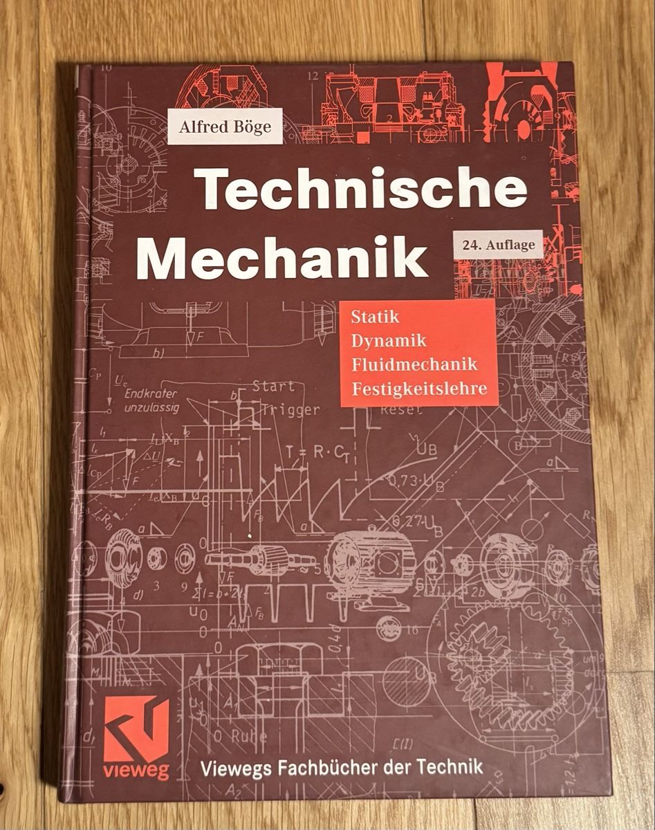 Libri: Technische Mechanik, Alfred Böge – Usato da Winterthur venduto da Haesle