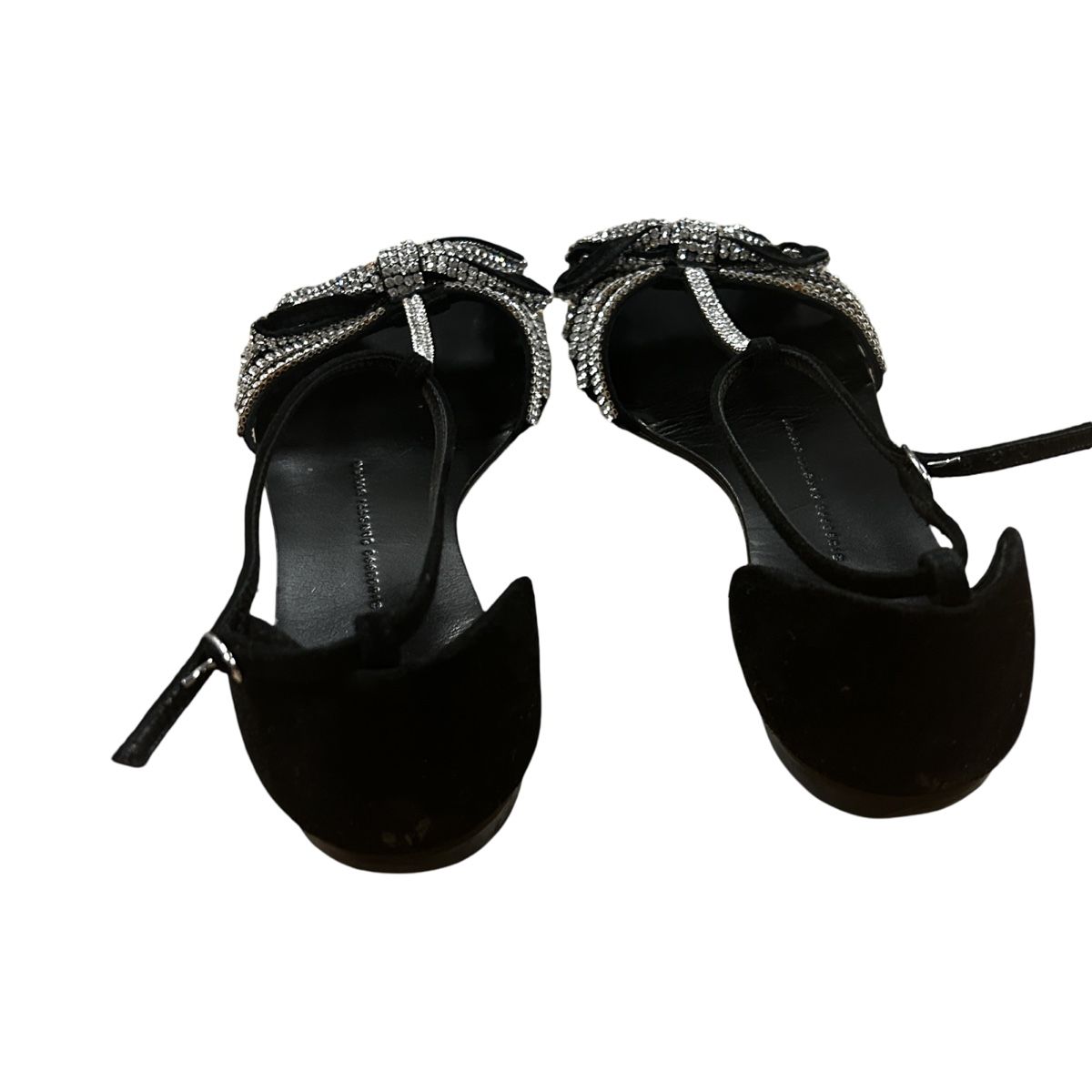Zanotti Damenschuhe: Giuseppe Zanotti Black Embellished Sandals, Size 37 – Gebraucht aus Bursinel von rud_9mxh 2