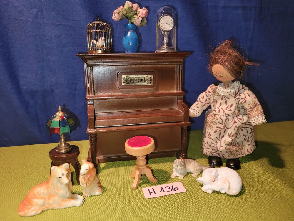 Spieluhr Klavier Mit Tanzender Ballerina - Musikdose Für Geschenke