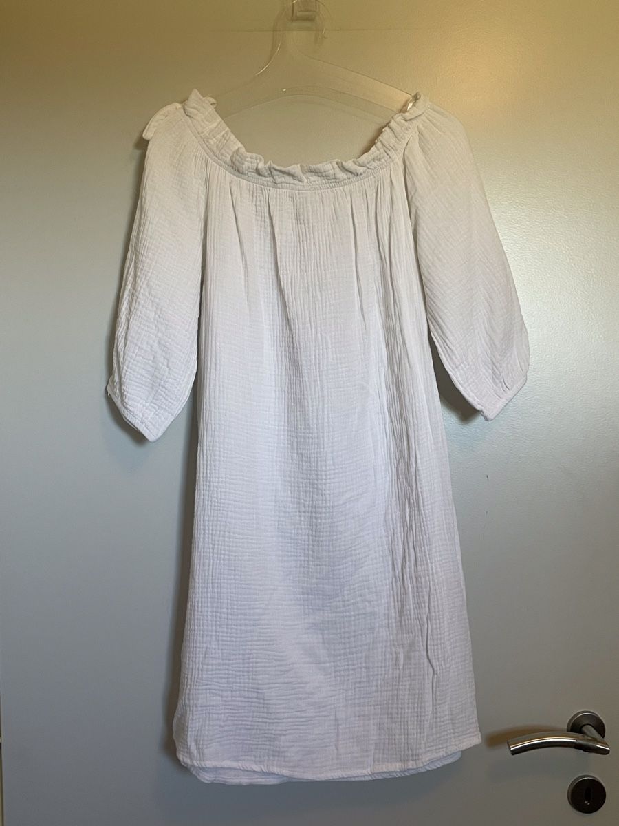 Only Kleider: Robe d'été blanche ONLY, taille S – Neu (gemäss Beschreibung) aus Vuadens von Nina11 3