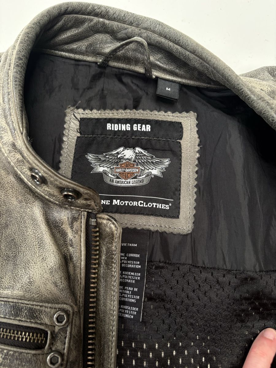 Harley-Davidson Giacche: Harley Davidson Lederjacke Grau M – Nuovo (secondo la descrizione) da Emmenbrücke venduto da Tomssen 1