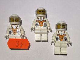 3 Stück Lego Figuren Space Classic Astronaut ,Rar!